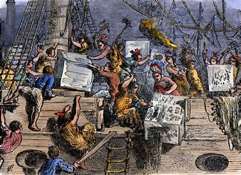 Die Boston Tea Party: Ein Akt des Widerstands gegen die britische Steuerpolitik und der Beginn der amerikanischen Revolution